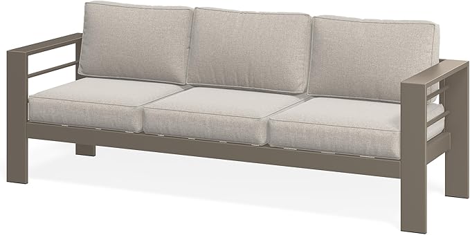 Wisteria Lane Patio Furniture Metal Sofa, Metal Outdoor Chairs - Image 8