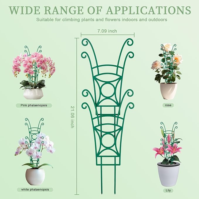 12 Pack Stackable Plant Trellis - Image 2