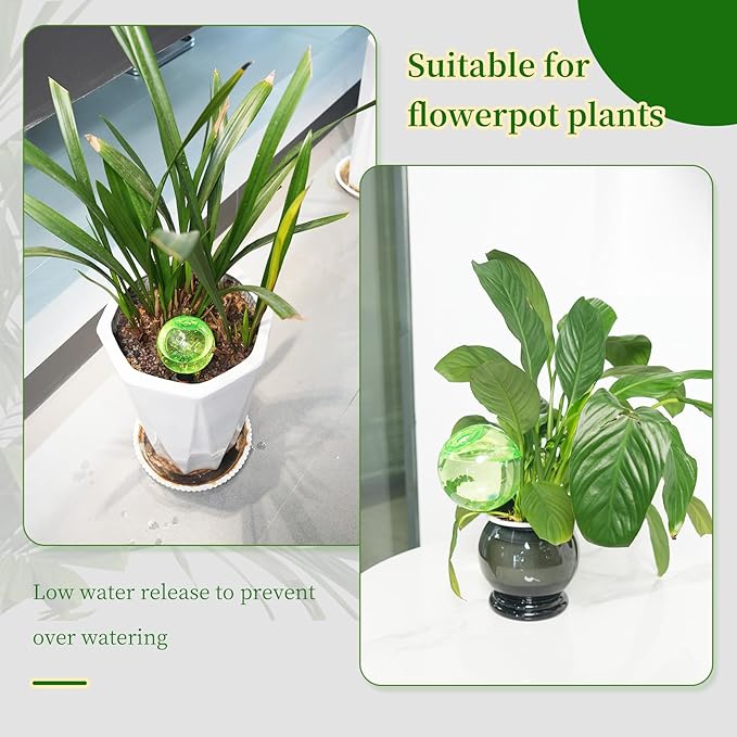 3pcs Large Plant Self Watering Globes, 17.5 oz Plastic Water Bulbs Top Fill - Image 5
