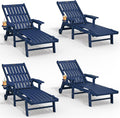 Patio Chaise Lounge Chair Set of 4, Oversized Lounge Chair Outdoor by THOEOE