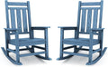 KINGYES Oversized Outdoor Rocking Chair Set of 2, All-Weather Patio Rocking by KINGYES