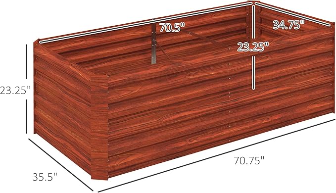 Outsunny Galvanized Raised Garden Bed Kit - Image 7