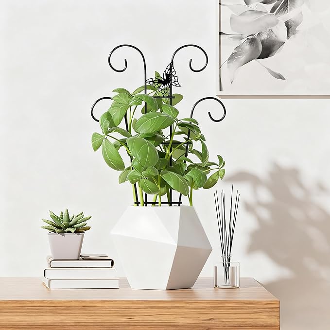 Indoor Plant Trellis for Climbing Plants, Stackable Garden Trellis for Potted - Image 9
