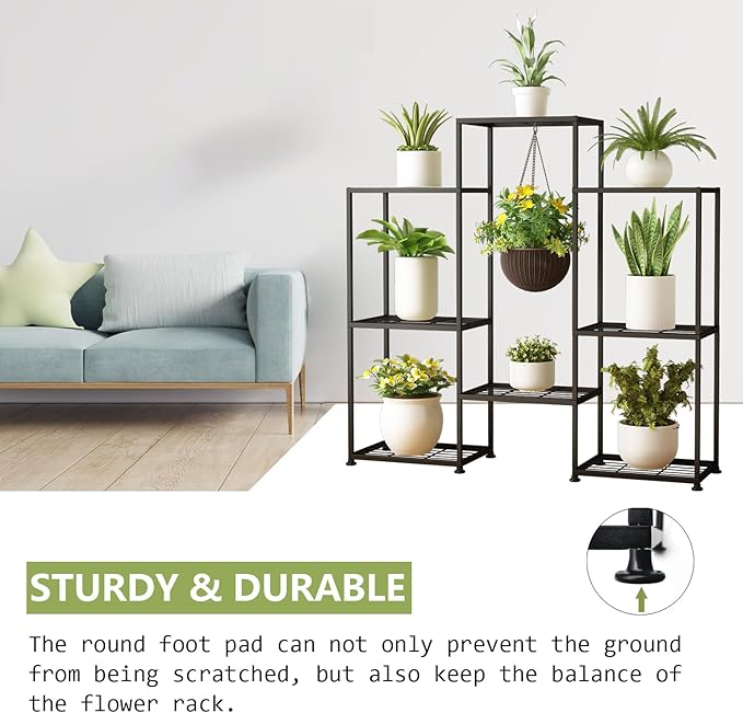 Metal Plant Stand Indoor Metal Plant Stands Outdoor Tiered Plant Shelf - Image 3