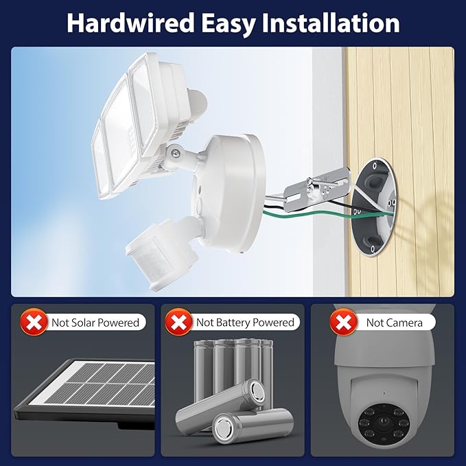 Onforu 75W LED Flood Light Motion Sensor Outdoor, 7000lm Dusk to Dawn Flood - Image 2