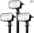 Solar Lights Outdoor Waterproof IP65, 63 LED 3 Lighting Modes Solar Powered by AUDERWIN