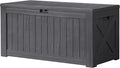 Devoko 120 Gallon Deck Box Resin Outdoor Storage Box Waterproof by DEVOKO