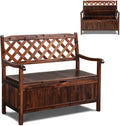 VINGLI Outdoor Storage Bench, Large Wood Deck Box by VINGLI