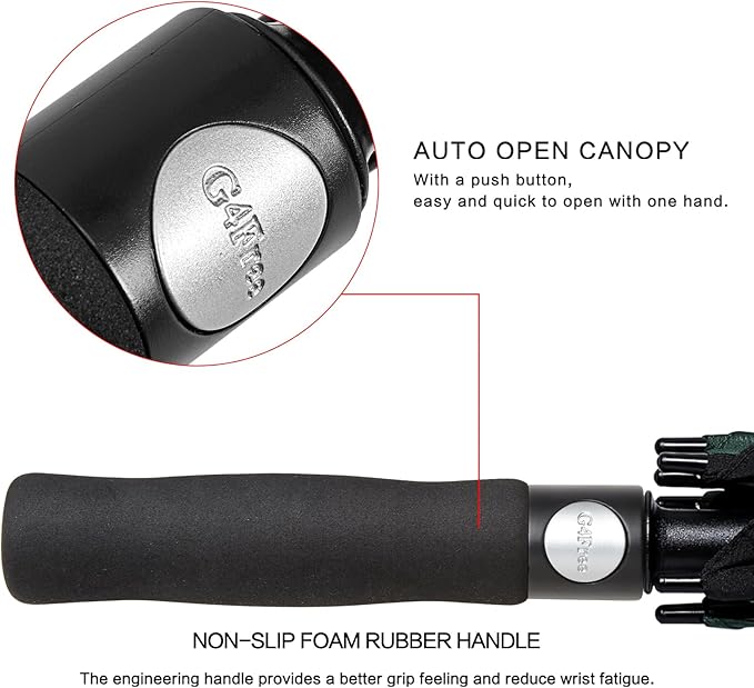G4Free 47/54/62/68/72 Inch Automatic Open Golf Umbrella Oversize Extra Large - Image 3