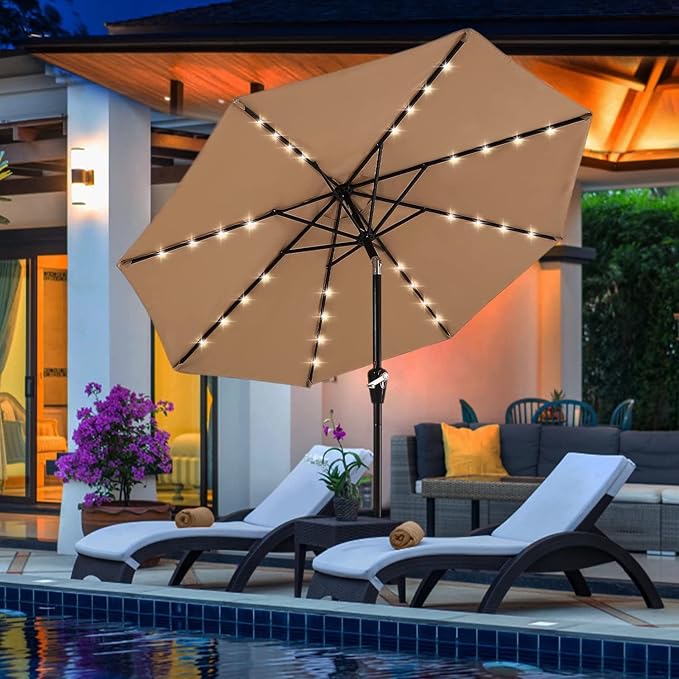 ABCCANOPY Outdoor 11FT Solar Led Patio Umbrellas - Image 7