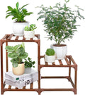 XXXFLOWER Plant Stand Indoor Outdoor 3 Tiers Wood Plant Shelf by XXXFLOWER