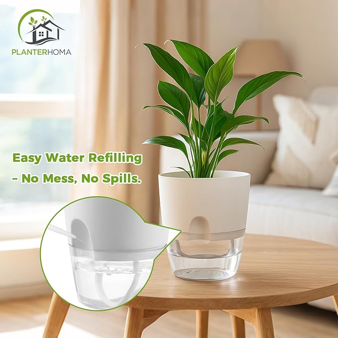 Planterhoma 8 Pack Self Watering Pots - Image 7