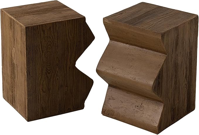 COSIEST Concrete Side Table, Decorative Garden Stools - Image 4