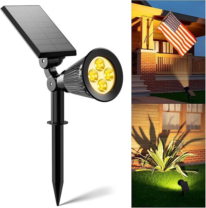 Solar Power Spot Lights Outdoor Waterproof by FALOVE