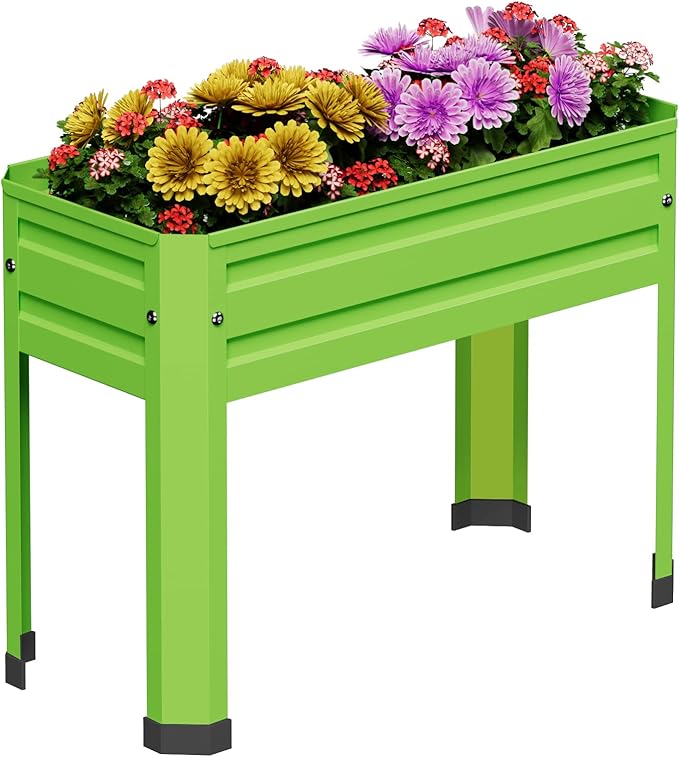 Elevated Metal Planter Box Stand Heavy Duty Raised Garden Bed by PROXRACER