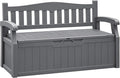Flamaker 80 Gallon Storage Bench Outdoor Indoor, Durable All-Weather Seating by Flamaker