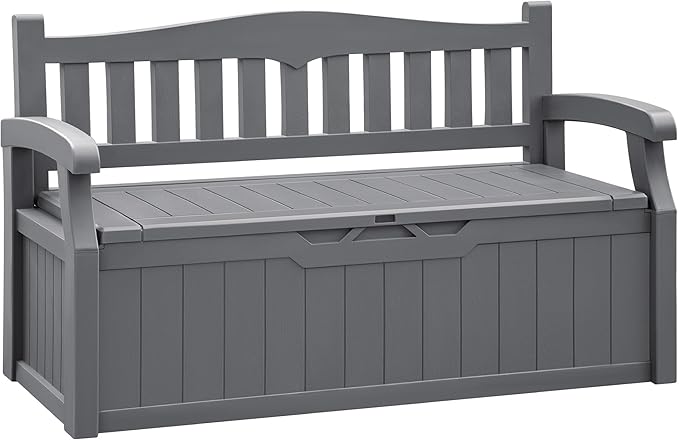 Flamaker 80 Gallon Storage Bench Outdoor Indoor, Durable All-Weather Seating by Flamaker
