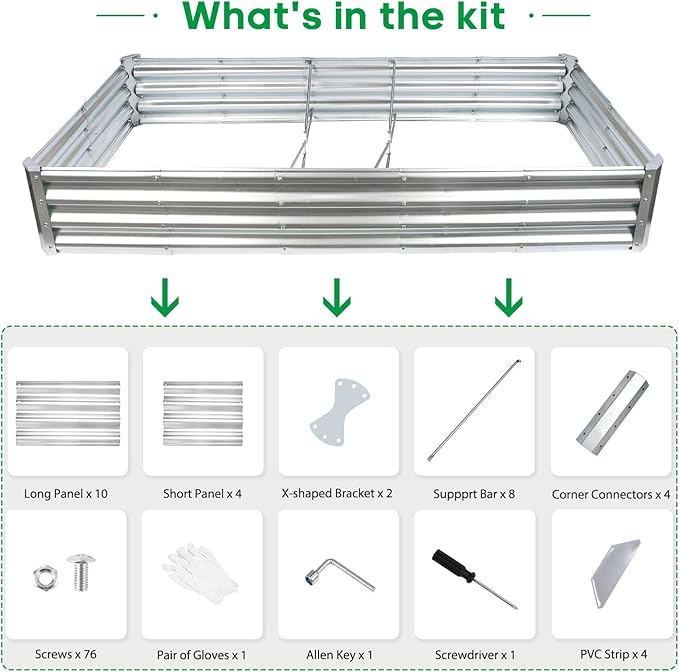 JERIA 6×3×1ft Raised Garden Bed - Image 3