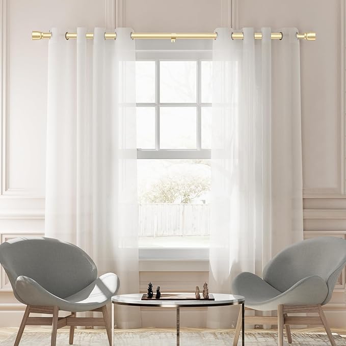 1” Diameter Curtain Rods Itself is 30 to144 inch 1 Pack Fit 30-142 inch - Image 5