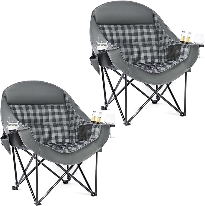 Oversized Camping Chair for Adults by PUVASIA