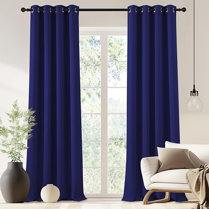 NICETOWN Blackout Drapery Curtain Panel 90 inches Long by NICETOWN