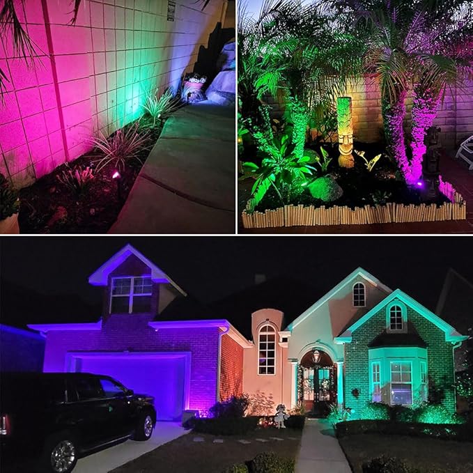 Landscape Lighting, 24W RGB Spot Lights Outdoor - Image 2
