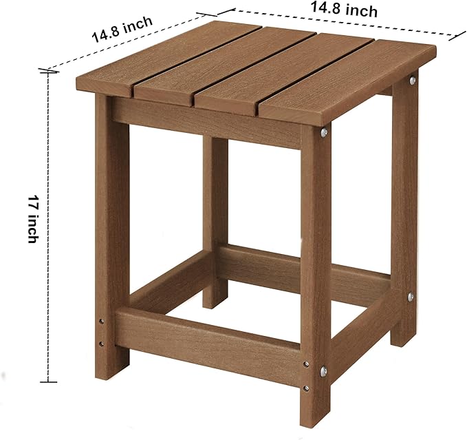 LZRS Adirondack Square Outdoor Side Table - Image 3