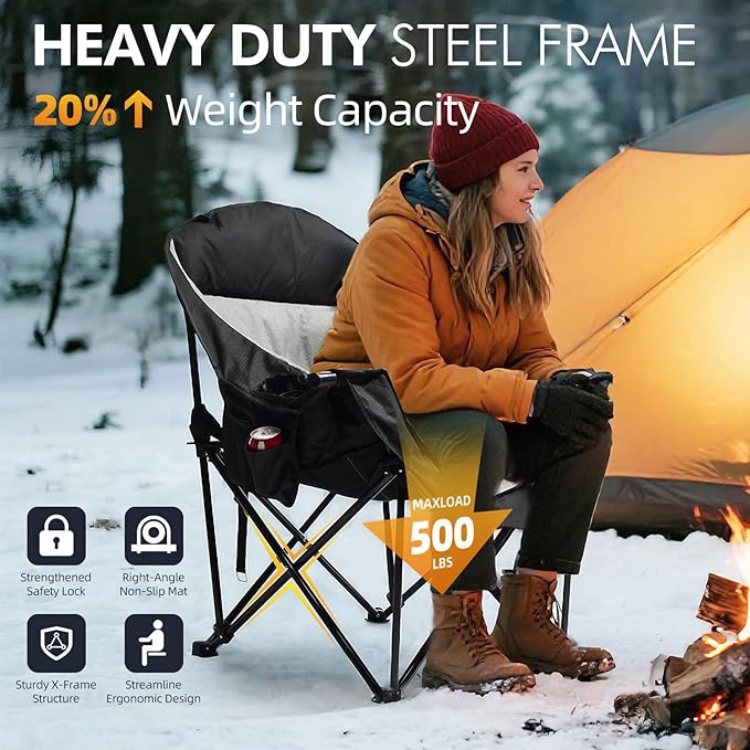 Heated Oversized Camping Chair - Image 6