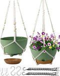 Hanging Planter Self Watering 10 Inch, 2 Pack Indoor Outdoor Hanging Baskets by Koalaime