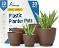 Planter Pots with Drainage Holes by LIFEMASTER