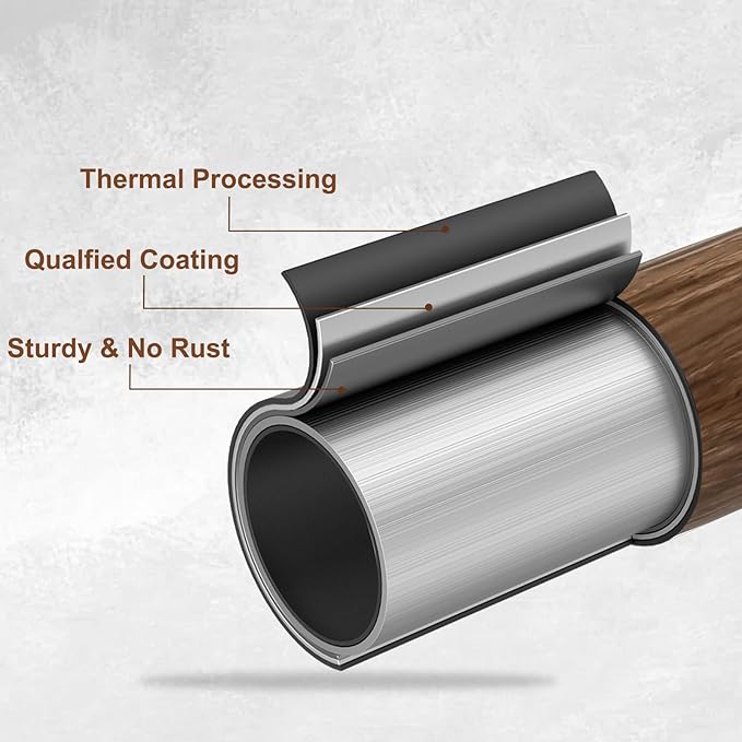 1” Diameter Curtain Rods Itself is 30 to 144 inch 1 Pack Fit 30-142 inch - Image 4