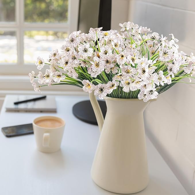 24 White Bundles Artificial Flowers - Image 4