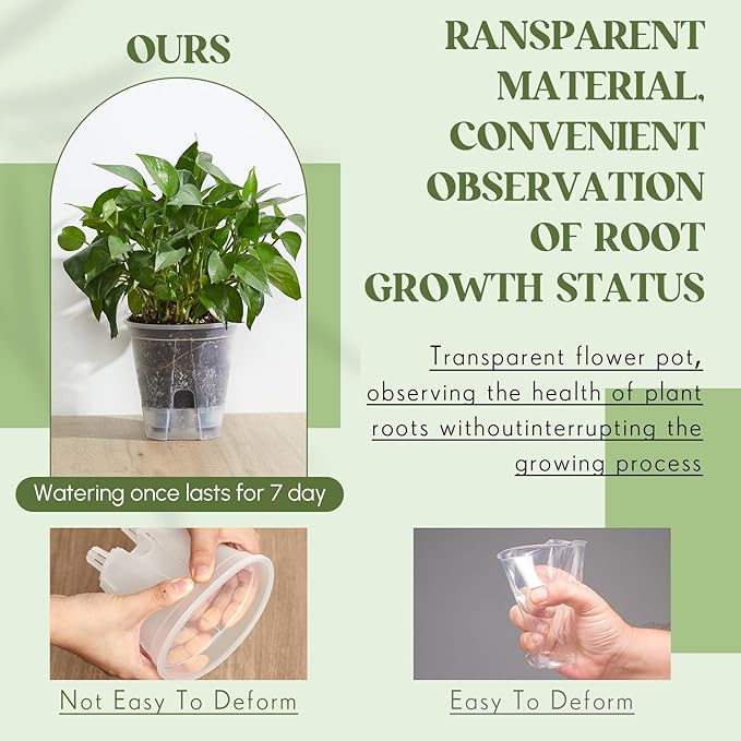Self Watering Pots for Indoor Plants - Image 5