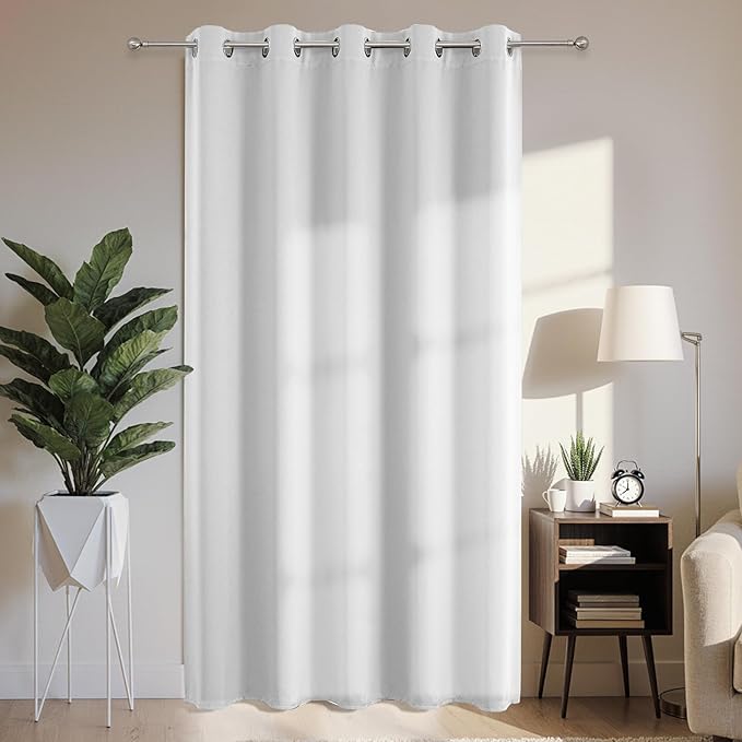 Joydeco Blackout Patio Sliding Door Curtains 96 Inches Long, Grommet Privacy by JOYDECO