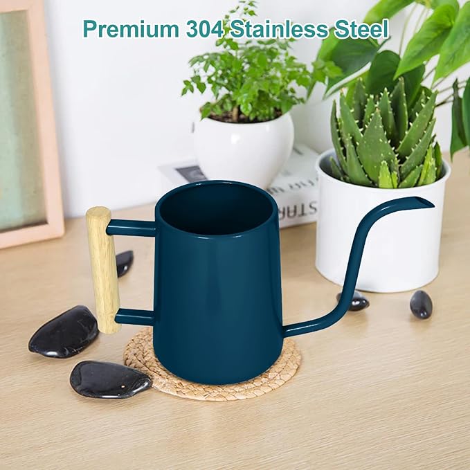 Watering Can Indoor Plants, 35 oz/1000 ml Metal Stainless Steel Watering Can Pot - Image 6