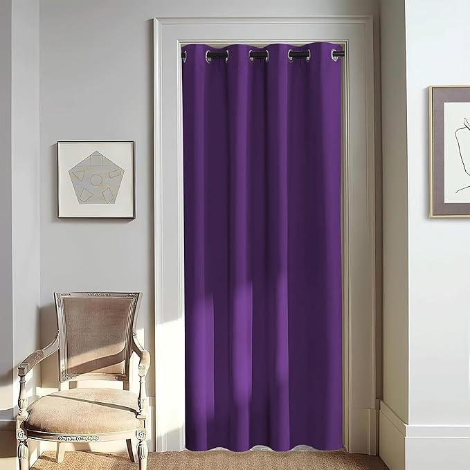 NICETOWN Door Curtain for Closet Doors 80 Inches Long 1 Panel, Room Divider by NICETOWN