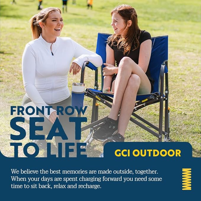 GCI Outdoor Freestyle Rocker XL Portable Folding Rocking Chair and Outdoor - Image 6