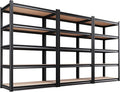Set of 3 Garage Shelving-2050 lbs 5 Tier Storage Shelves, Adjustable Heavy Duty by Unknown