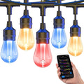 XMCOSY+ Outdoor String Lights Smart, 49Ft RGBCWIC Patio Lights Waterproof by XMcosy