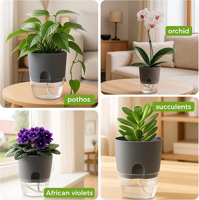Planterhoma 8 Pack Self Watering Pots - Image 9