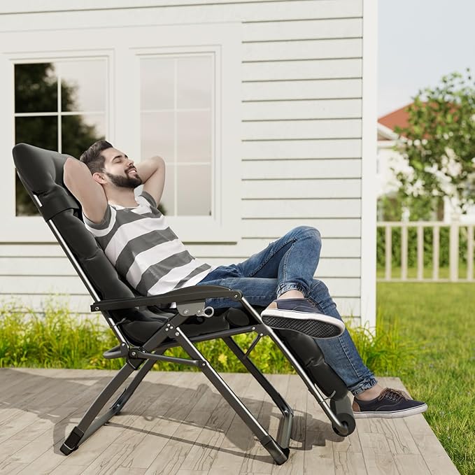 UDPATIO Oversized Zero Gravity Chair 29In XL Patio Reclining Chair - Image 2