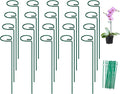 FEED GARDEN 16 Inch 20 Pack Plant Support Stakes, Metal Garden Flower Stakes by FEEDGARDEN