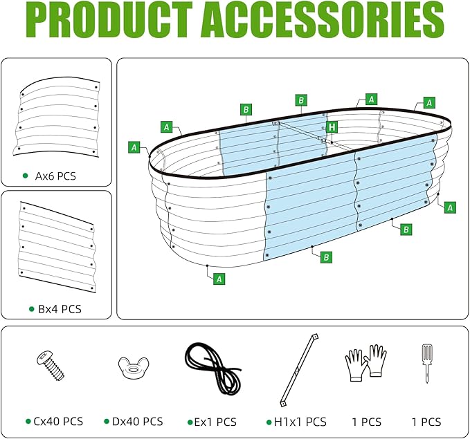 SnugNiture Galvanized Raised Garden Bed Outdoor - Image 5