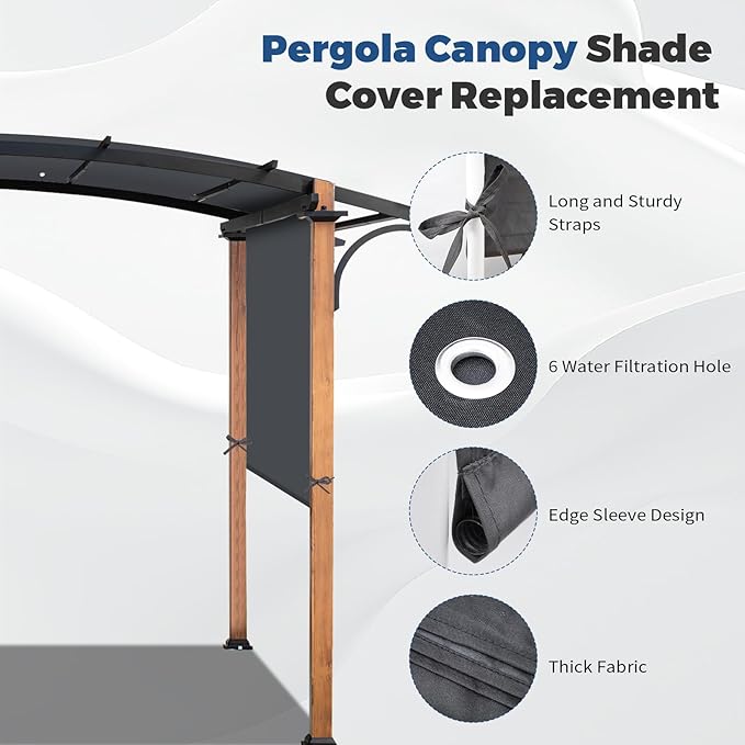 Universal Waterproof Pergola Canopy Shade Cover Replacement - Image 6