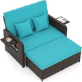 Tangkula Patio Rattan Daybed by TANGKULA