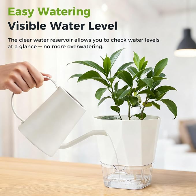 12 Pack Self Watering Plant Pots 6 Inches Self-Watering Planters - Image 9