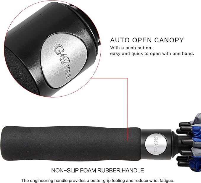 G4Free 47/54/62/68/72 Inch Automatic Open Golf Umbrella Oversize Extra Large - Image 6