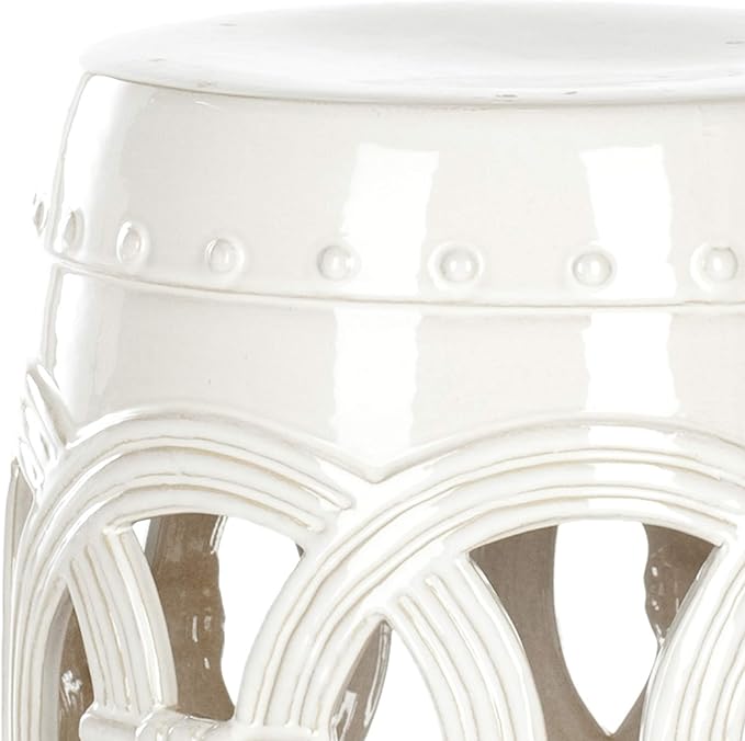 SAFAVIEH Home Collection Double Coin Antique White Ceramic Indoor/ Outdoor - Image 4
