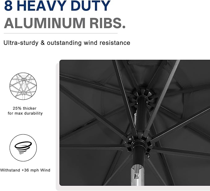 ABCCANOPY Durable Solar Led Patio Umbrellas - Image 5