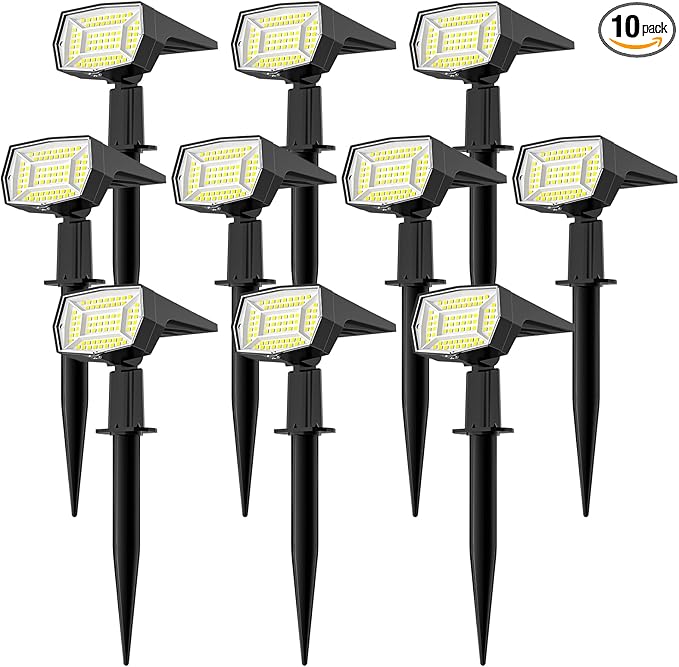 Fabrito 72 LEDs Solar Spot Lights Outdoor Waterproof, 3 Modes Landscape by Fabrito